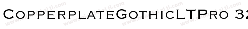 CopperplateGothicLTPro 32BC字体转换